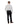 A man shown from the back wearing a light gray long-sleeve button-down shirt, Club of Comfort Denver Chino, Dark Blue, and brown leather shoes, isolated on a white background.