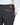 Close-up back view of a person wearing dark Club of Comfort Garvey Chino, Anthracite with a brown leather patch and a zippered pocket, paired with a white long-sleeve shirt against a white background.