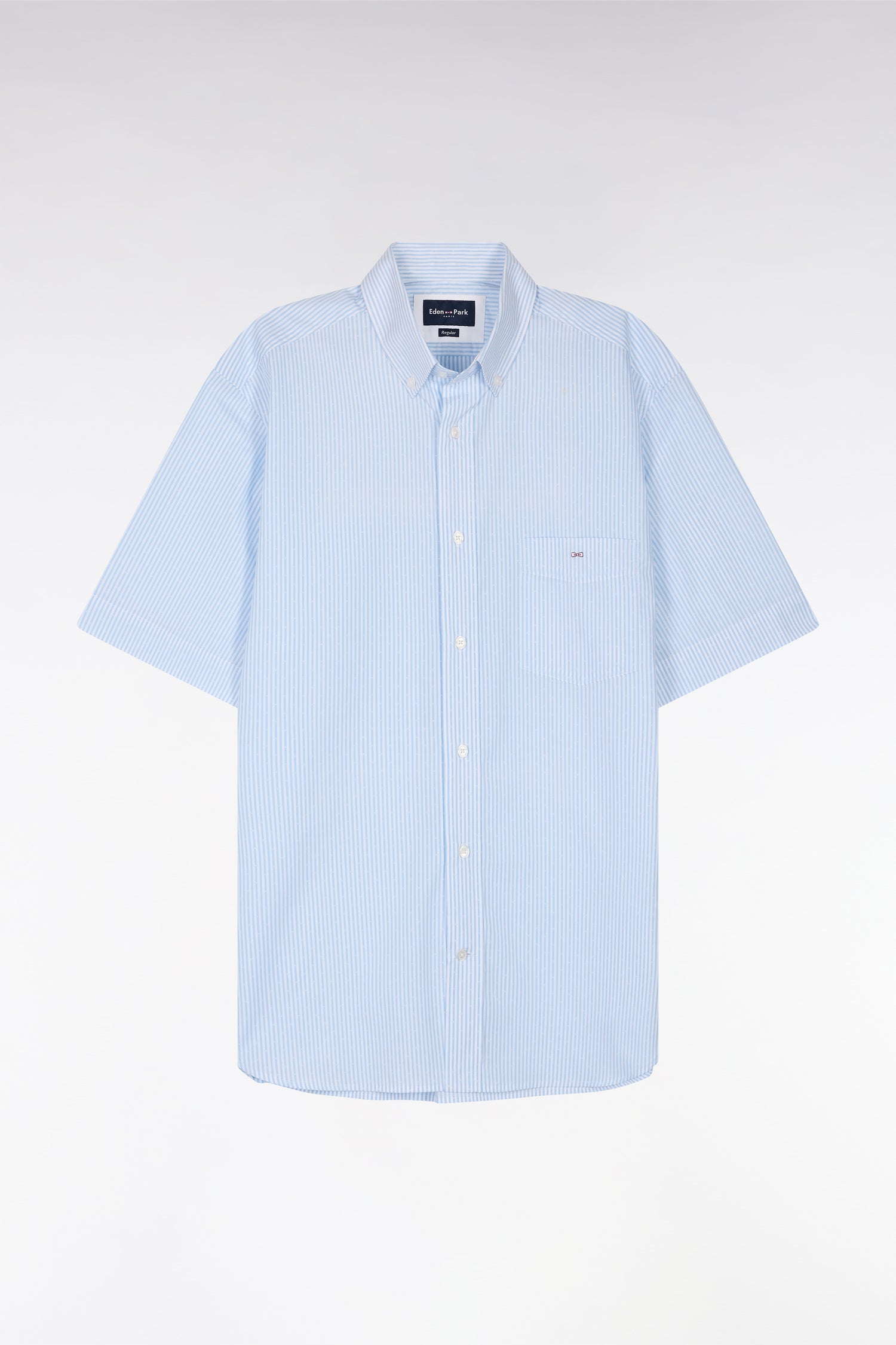 Eden Park Short Sleeve Striped Jacquard Shirt