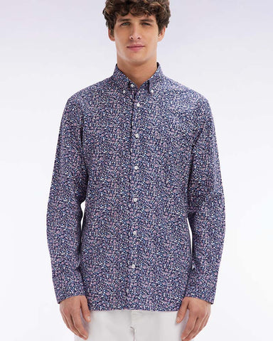 Eden Park Floral Print Poplin Shirt