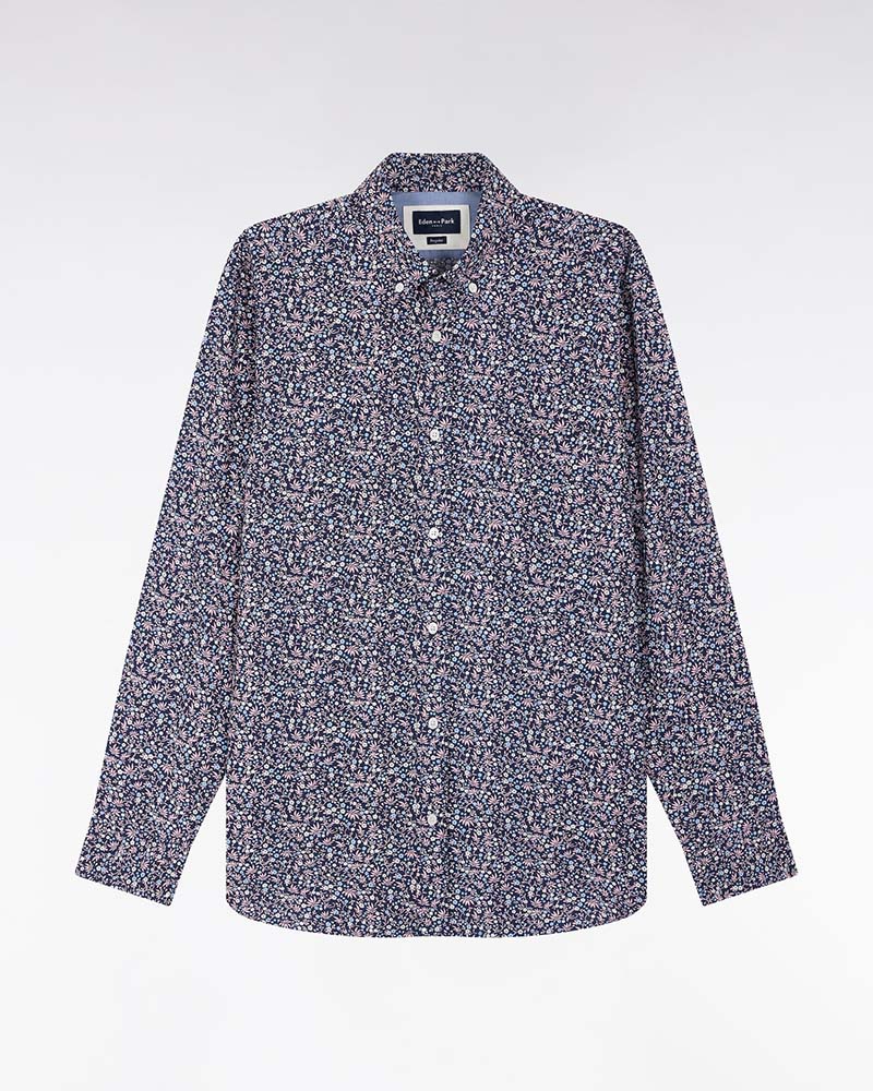 Eden Park Floral Print Poplin Shirt