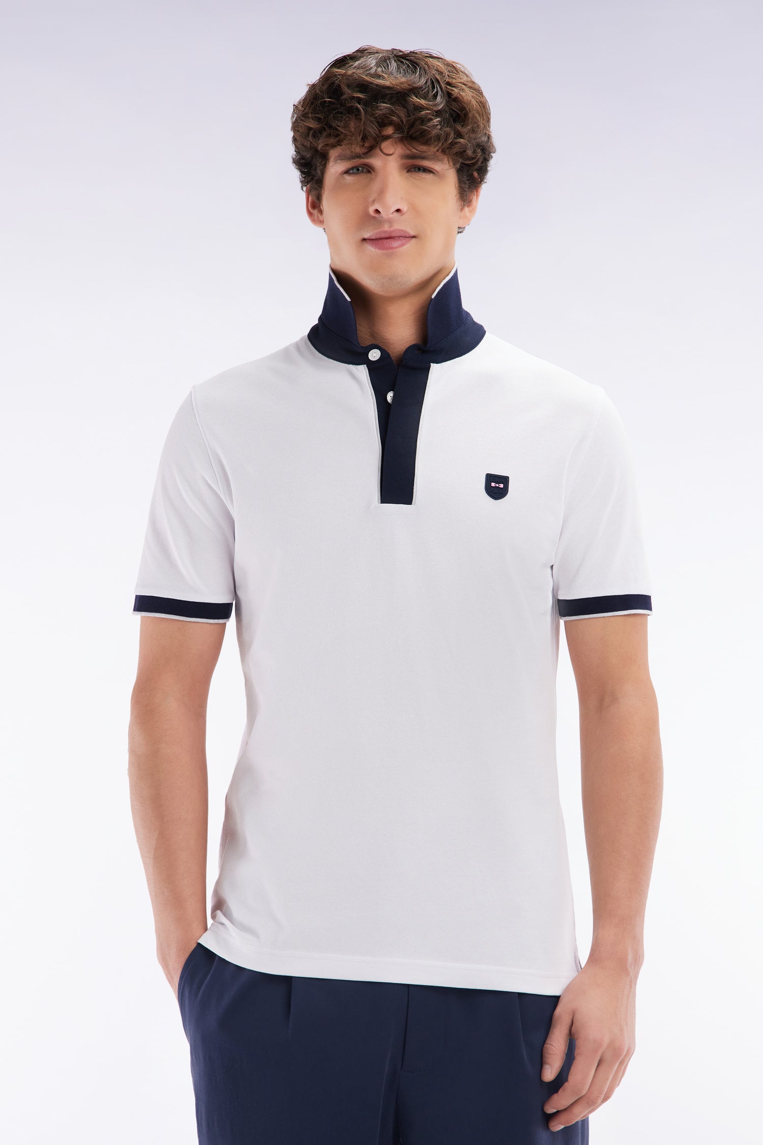 Eden Park Slim Fit Polo Contrast Piping