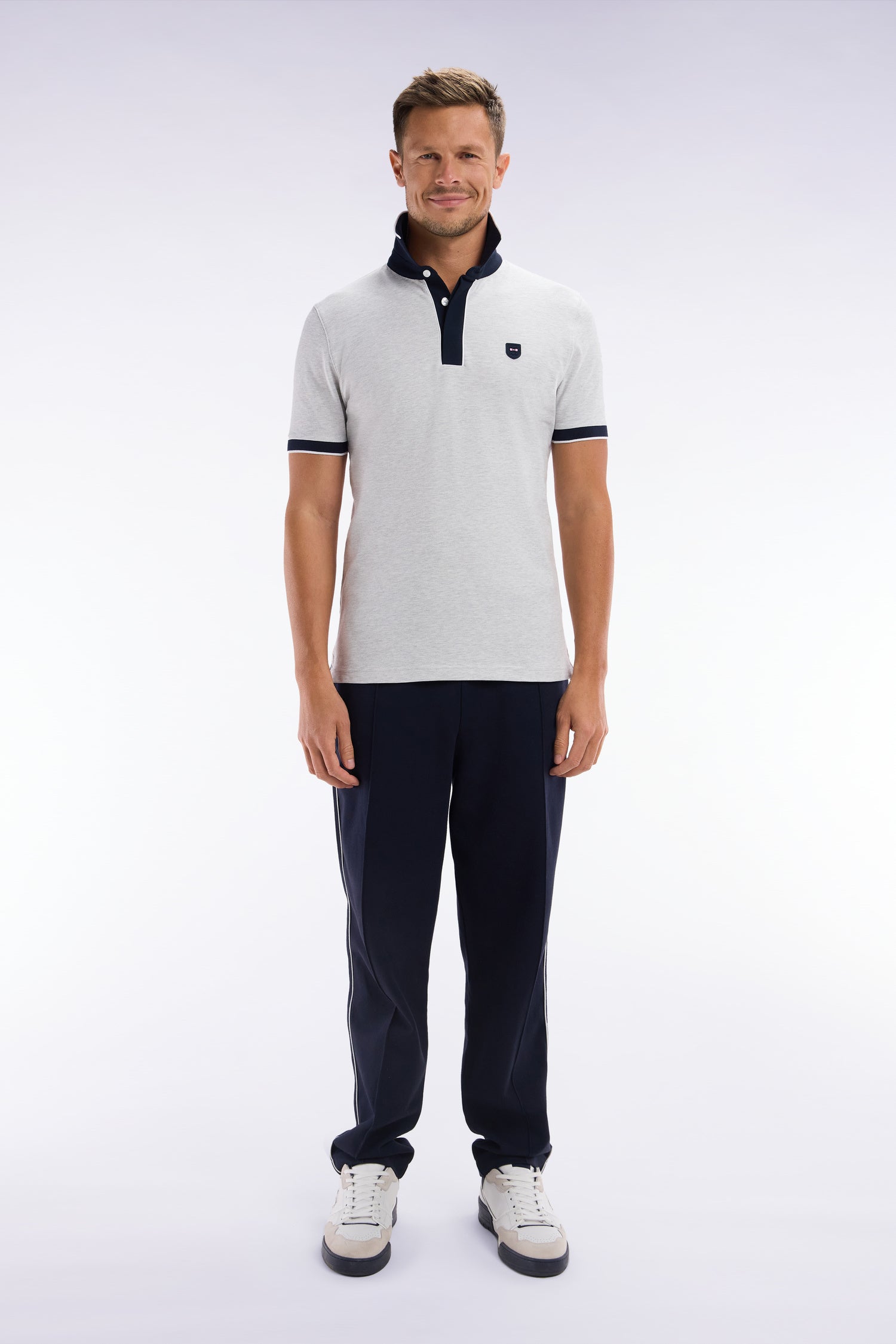 Eden Park Slim Fit Polo Contrast Piping