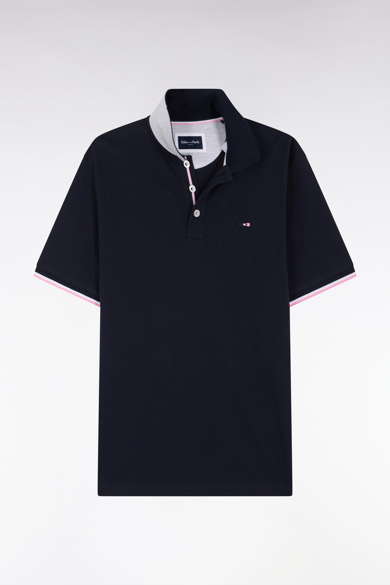 Eden Park Straight Fit Polo Contrast Collar