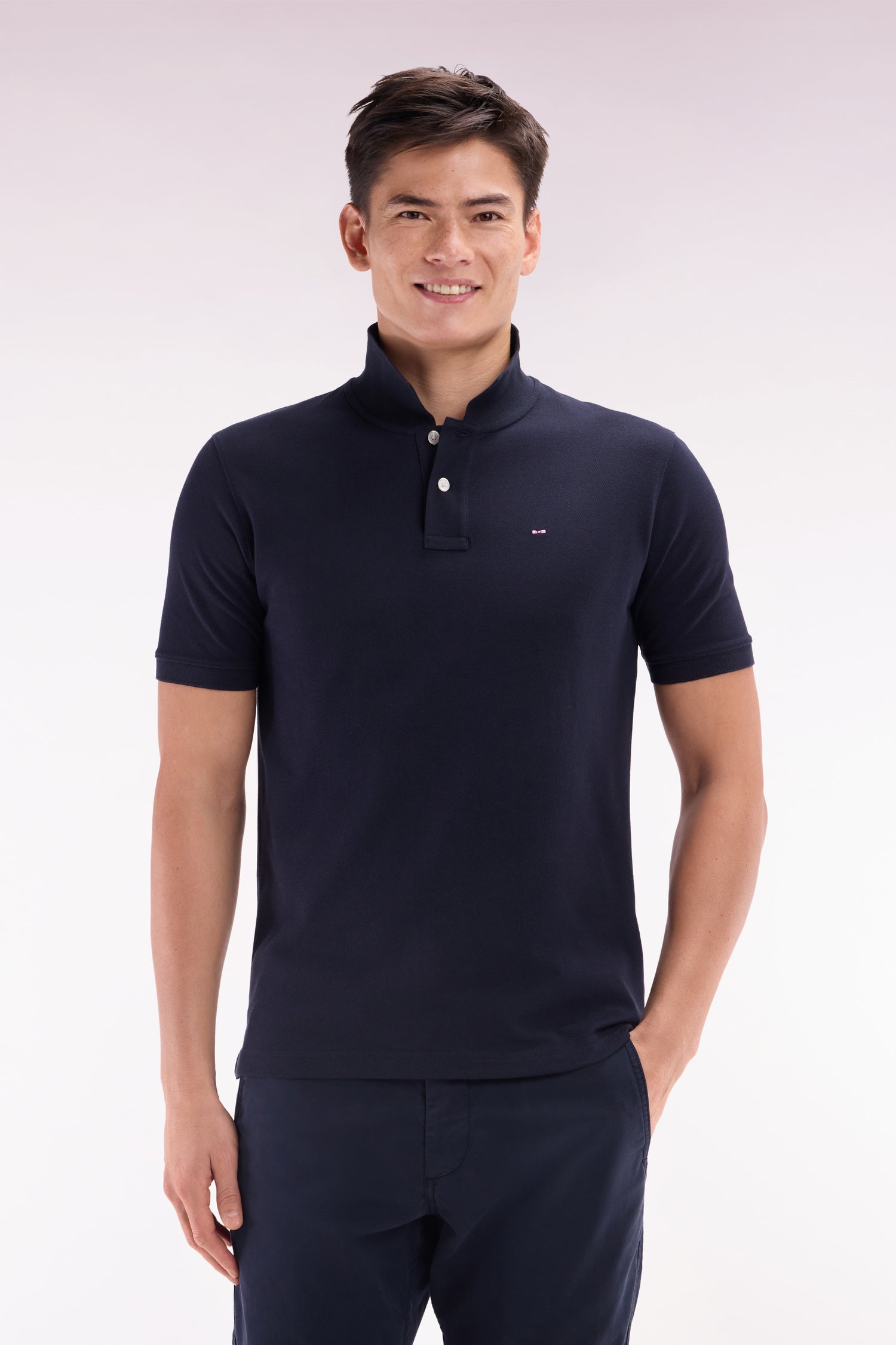 Eden Park Straight Fit Pima Cotton Polo