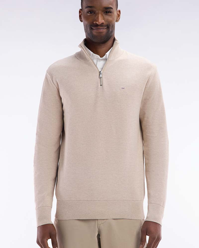 Eden Park Honeycomb Cotton 1/4 Zip