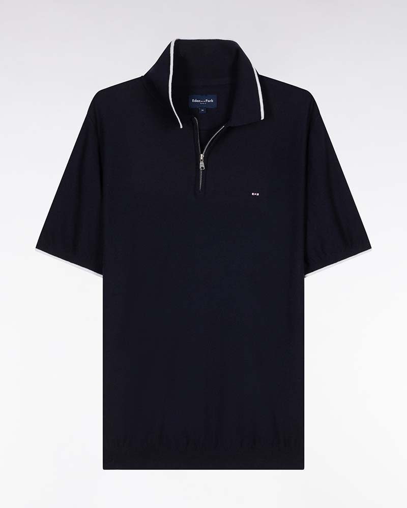 Eden Park Cotton and Cashmere Blend Polo