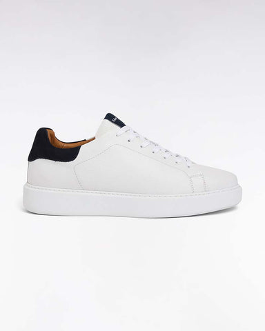 Eden Park Grained Leather Trainers
