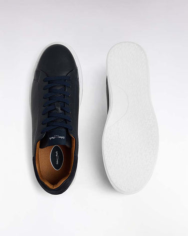 Eden Park Grained Leather Trainers