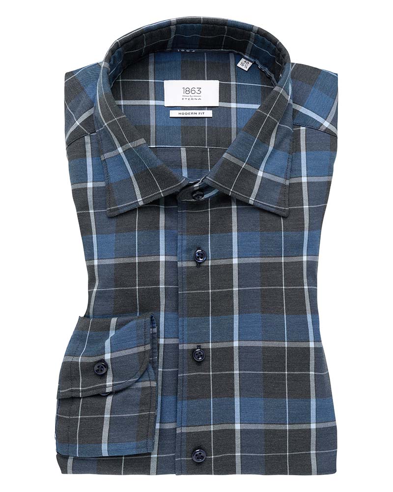 Eterna Modern Fit Twill Shirt