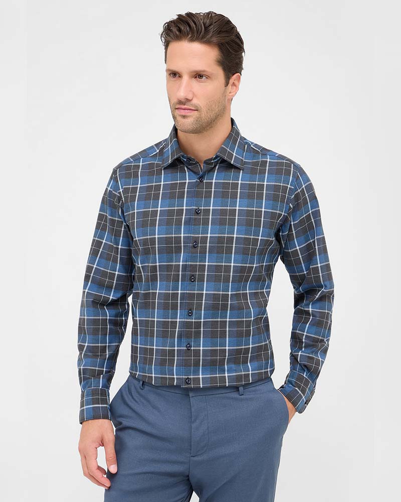 Eterna Modern Fit Twill Shirt