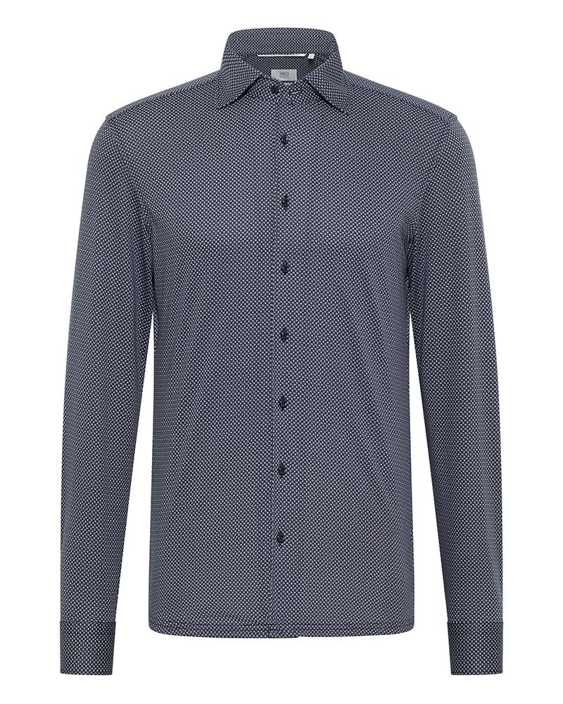 Eterna Slim Fit Japanese Knitted Jersey Shirt