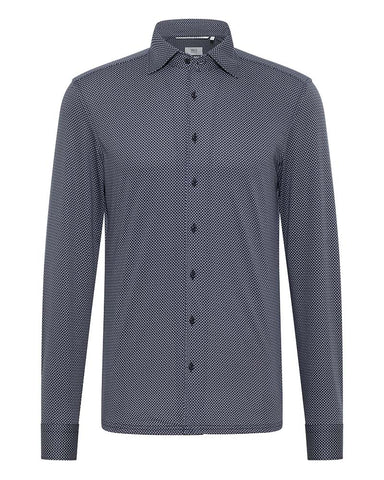 Eterna Slim Fit Japanese Knitted Jersey Shirt