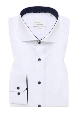 Modern Fit Twill Cover Shirt Uni