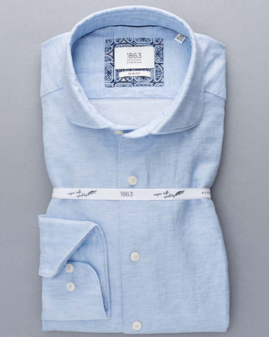Eterna 1863 Slim Fit Linen Shirt