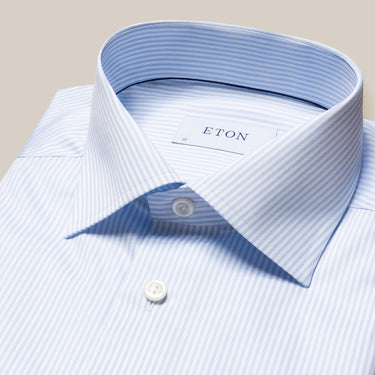 Eton Contemporary Twill Shirt, Light Blue