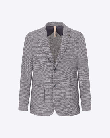 Distretto 12 Regi Melange Jersey Knit Stretch Fabric Jacket