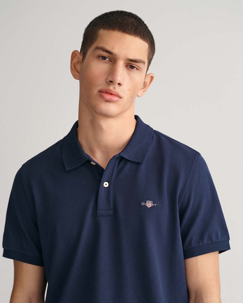 Gant Regular Fit Shield Piqué Polo Shirt