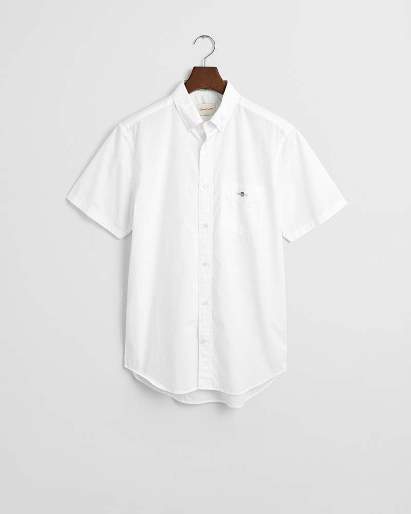 Gant Clothing Regular Fit Classic Poplin Short Sleeve Shirt