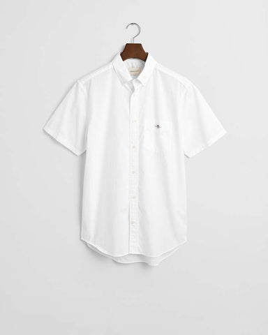 Gant Clothing Regular Fit Classic Poplin Short Sleeve Shirt
