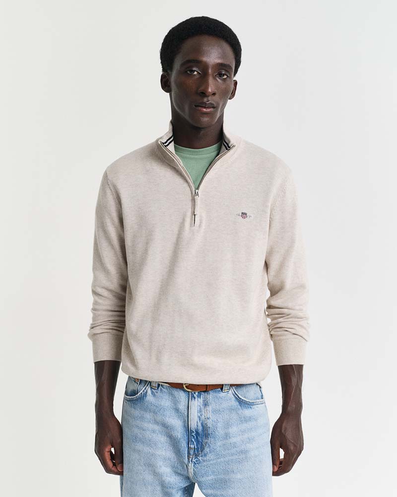 Gant Classic Cotton Half-Zip Sweater