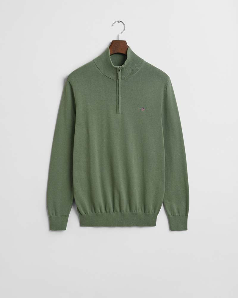 Gant Classic Cotton Half-Zip Sweater