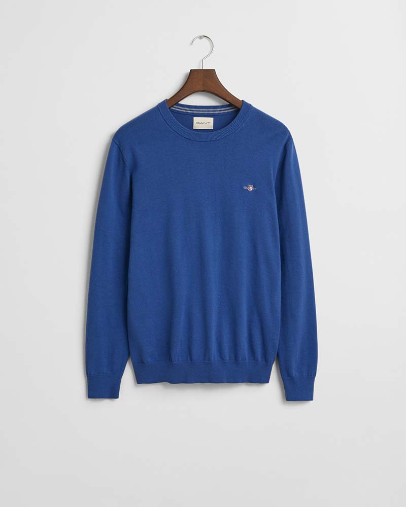 Gant Classic Cotton Crew Neck Sweater