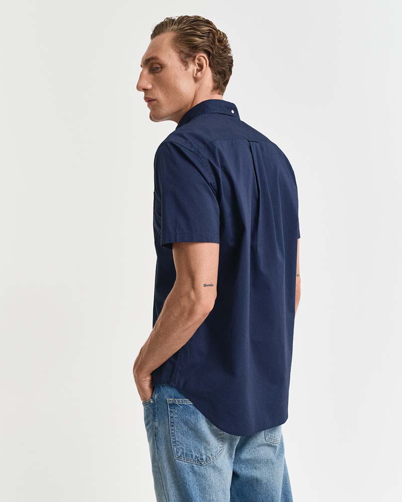 Gant Regular Fir Classic Poplin Short Sleeve Shirt