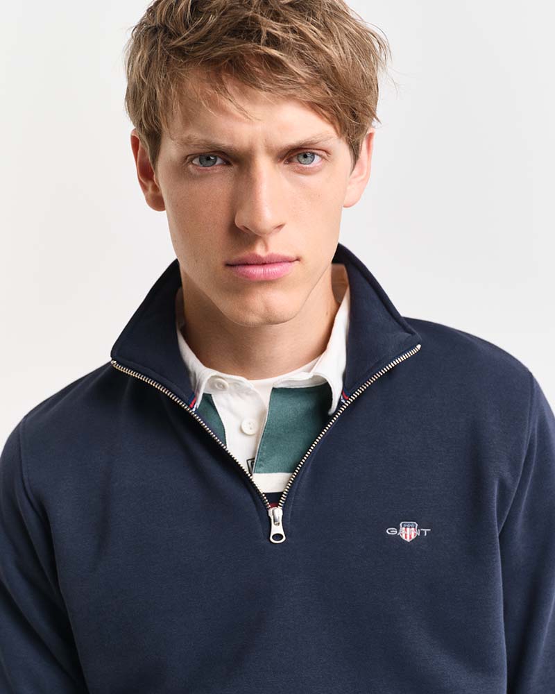 Gant Clothing Regular Fit Shield Half Zip Sweat
