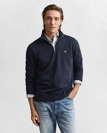 Gant Clothing Regular Shield Half Zip Sweatshirt