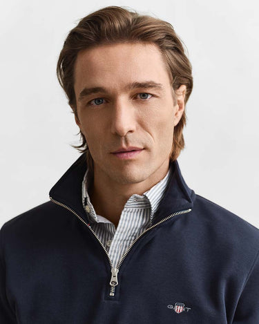 Gant Clothing Regular Shield Half Zip Sweatshirt