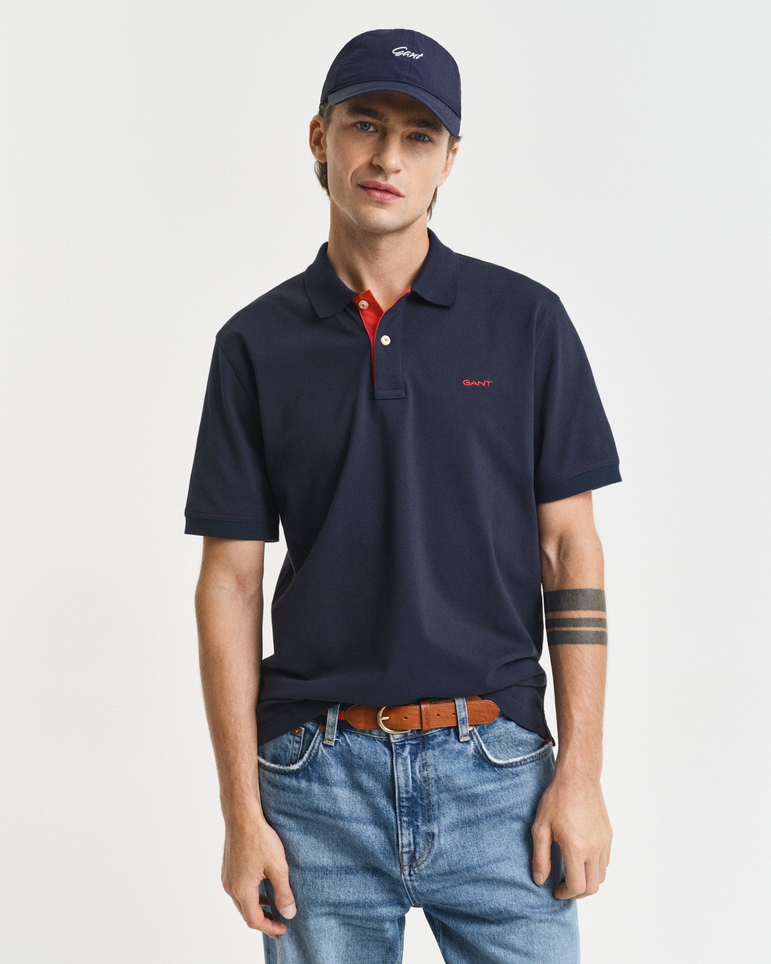 Gant Clothing Contrast Piqué Polo Shirt
