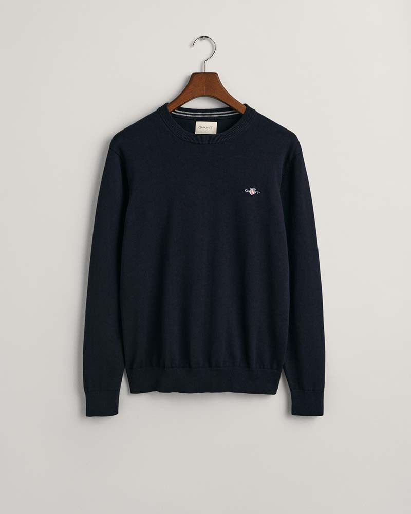 Gant Classic Cotton Crew Neck Sweater