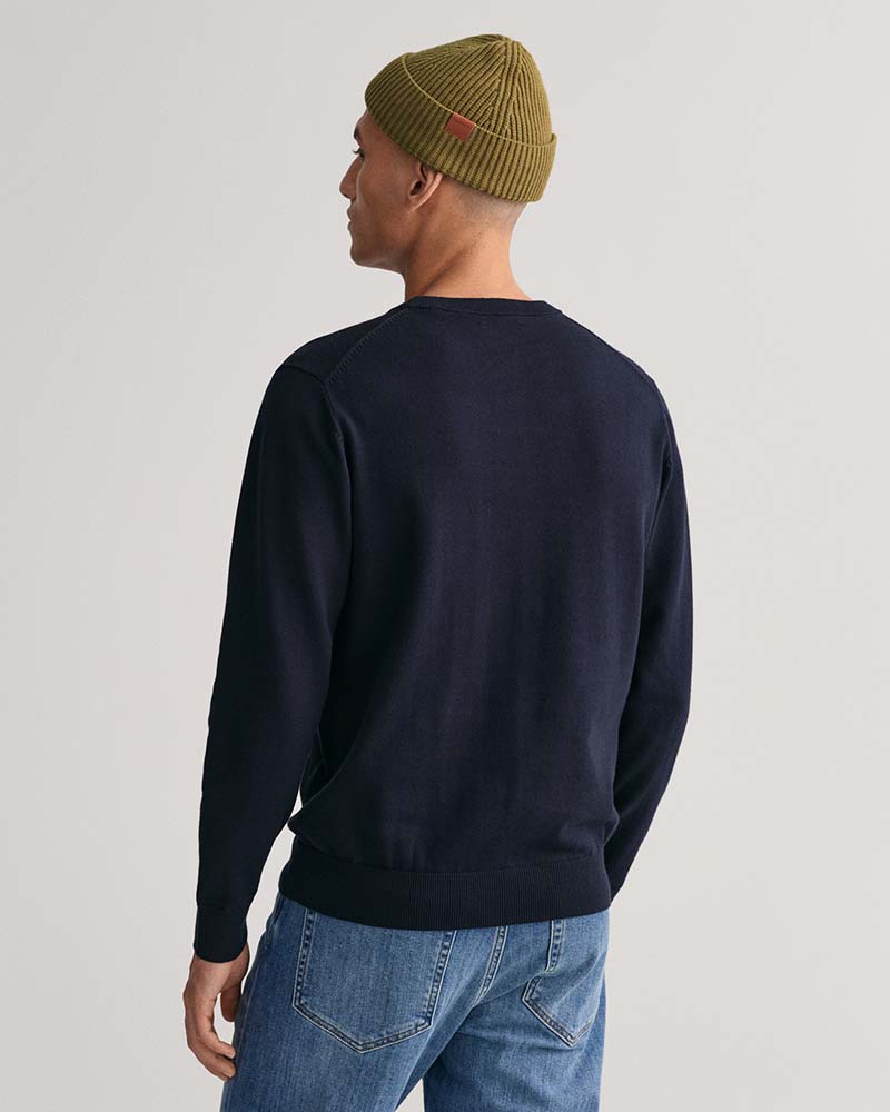 Gant Classic Cotton Crew Neck Sweater