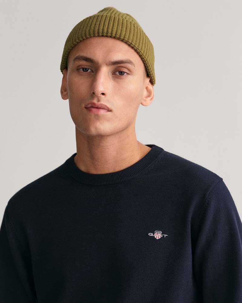 Gant Classic Cotton Crew Neck Sweater