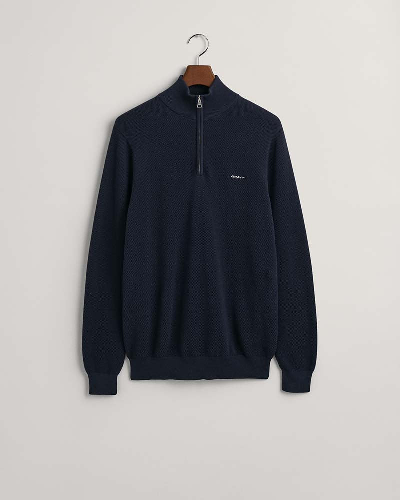 Gant Cotton Piqué Half-Zip Sweater