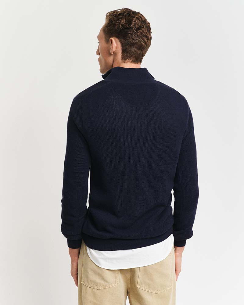 Gant Cotton Piqué Half-Zip Sweater