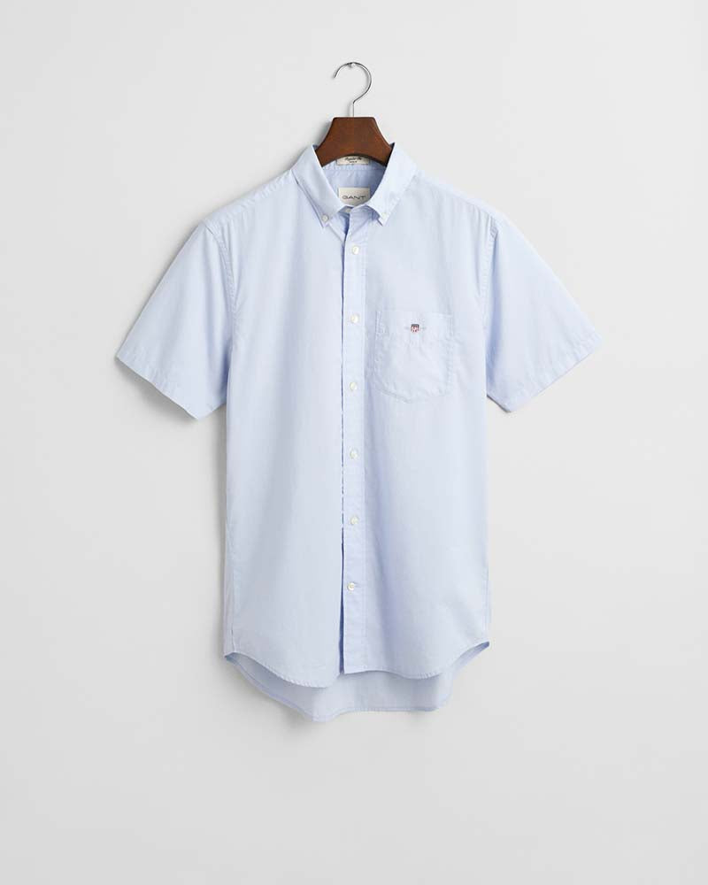 Gant Clothing Regular Fit Classic Poplin Short Sleeve Shirt