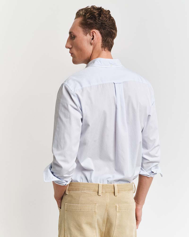 Gant Regular Fit Classic Banker Stripe Poplin Shirt