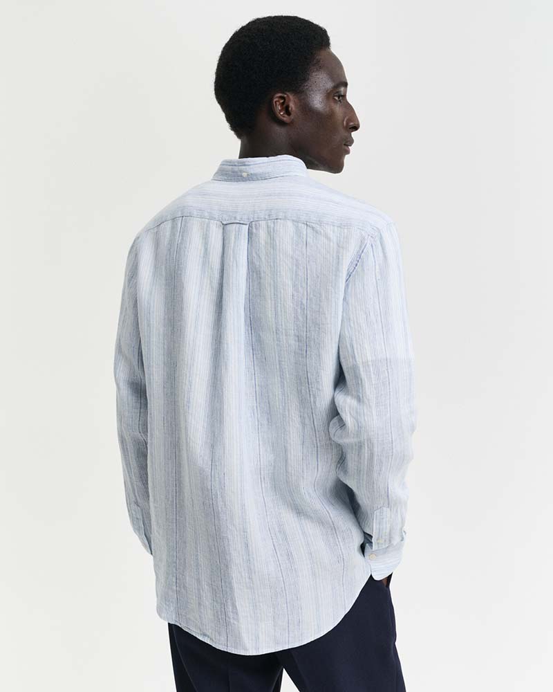 Gant Regular Fit Thin Striped Linen Shirt