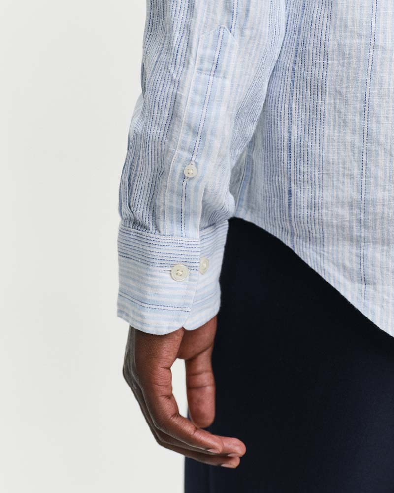 Gant Regular Fit Thin Striped Linen Shirt