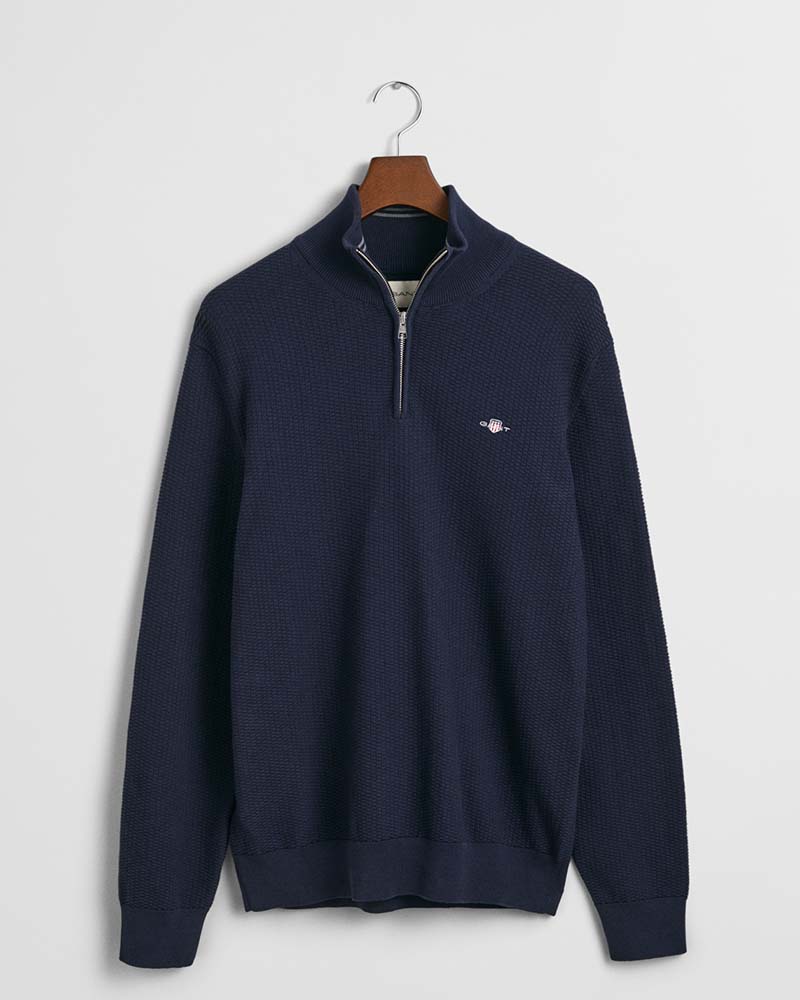 Gant Micro Textured Half Zip