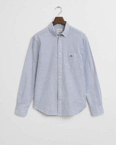 Gant Clothing Regular Fit Micro Checked Classic Poplin Shirt