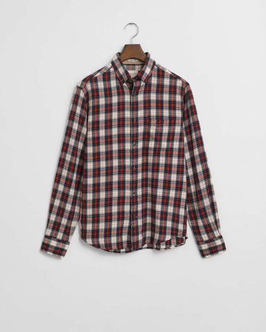 Gant Clothing Regular Fit Checked Windblown Flannel Shirt
