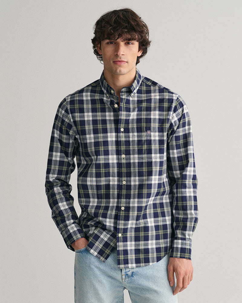 Gant Clothing Regular Fit Poplin Check Shirt