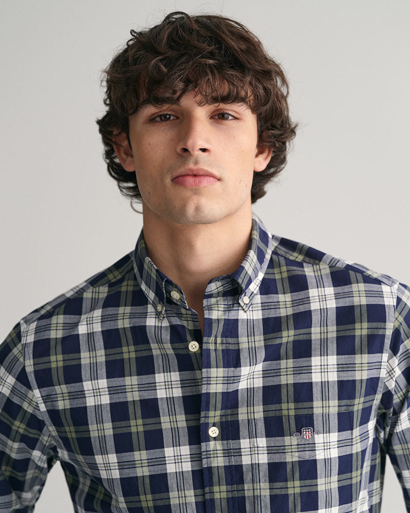 Gant Clothing Regular Fit Poplin Check Shirt