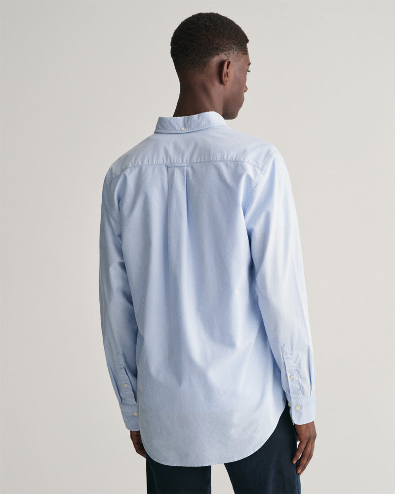Gant Regular Fit Checked Cotton Linen Shirt