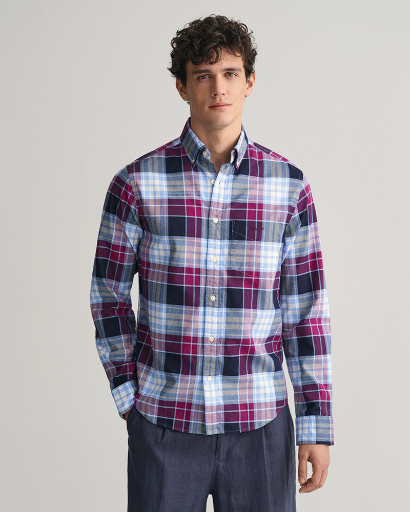 Gant Clothing Regular Fit Checked Archive Oxford Shirt