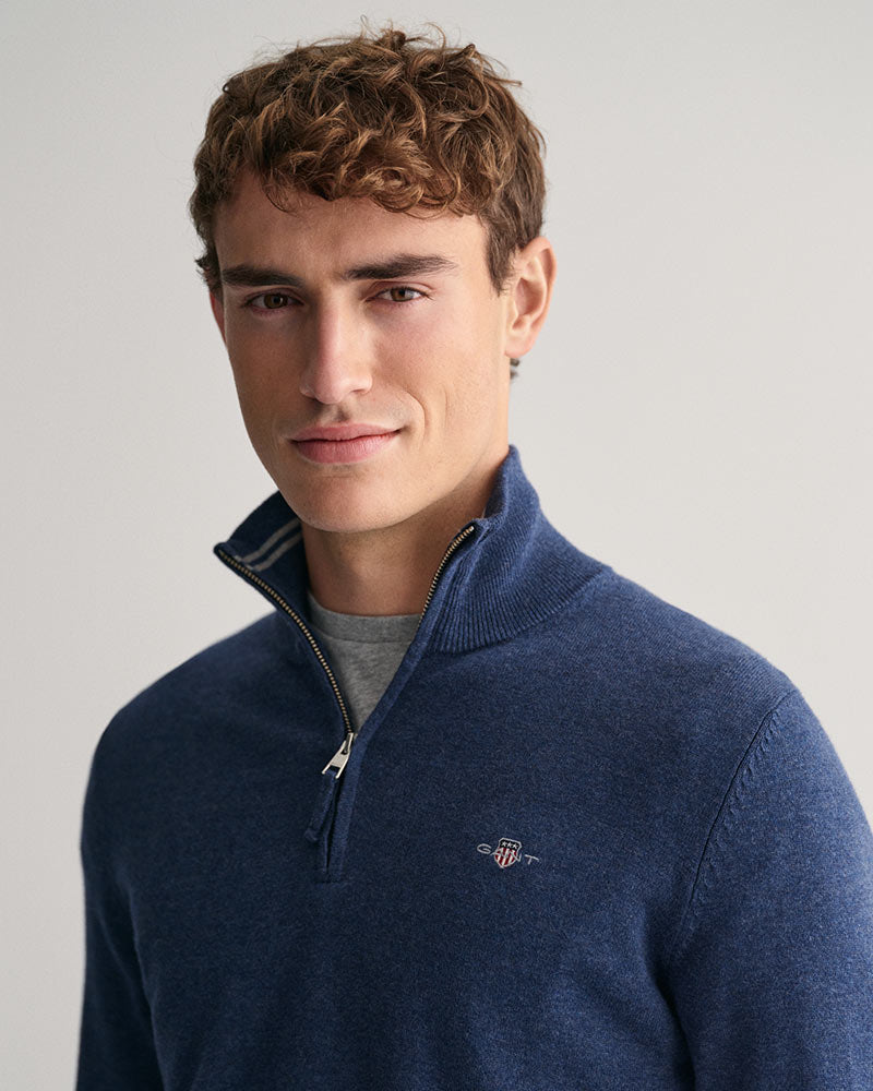 Gant Clothing Classic Cotton Half-Zip Sweater