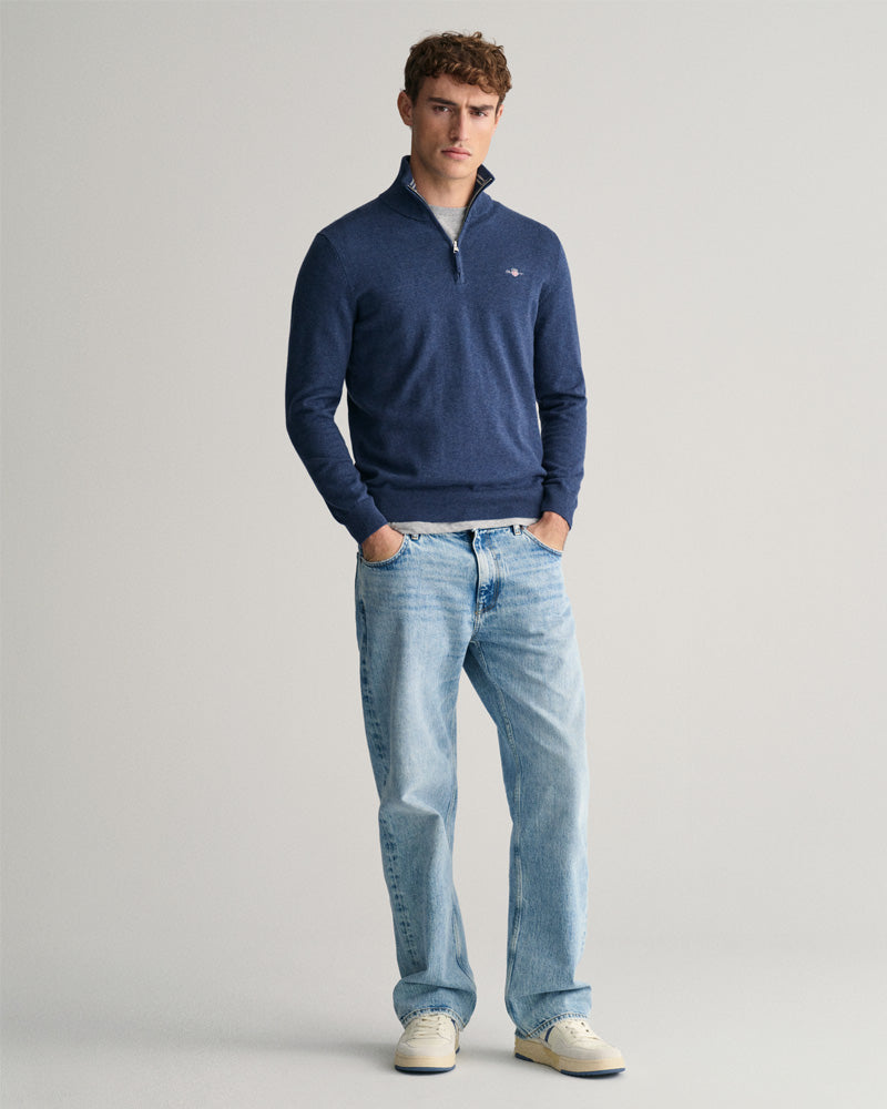 Gant Classic Cotton Half-Zip Sweater
